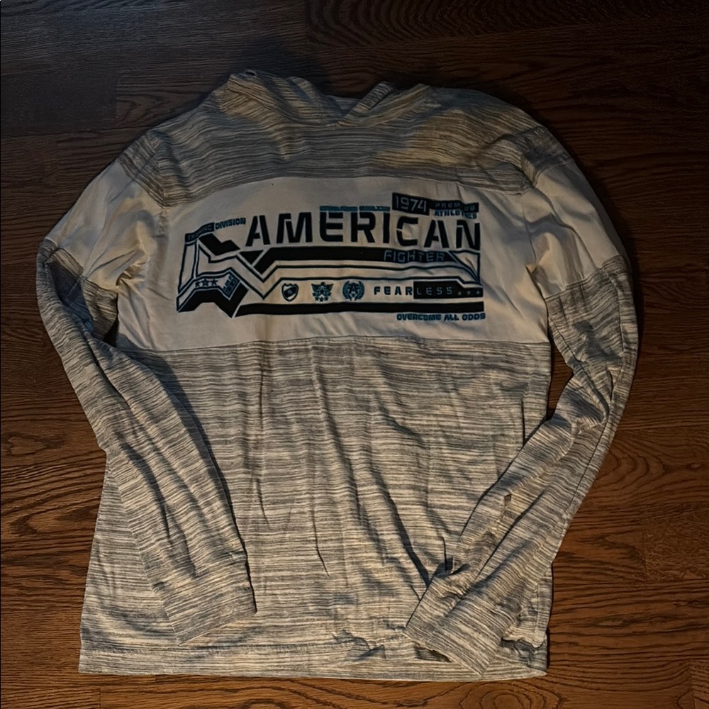 American Fighter Gray Long Sleeve Shirt